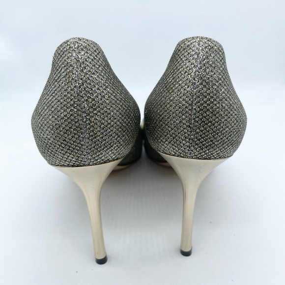 Jimmy Choo Gold Glitter Romy 100mm pumps EU41 - Picture 7 of 11